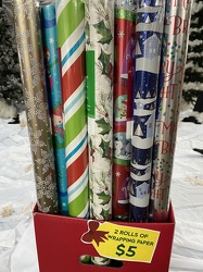 2 Rolls of Assorted Wrapping Paper